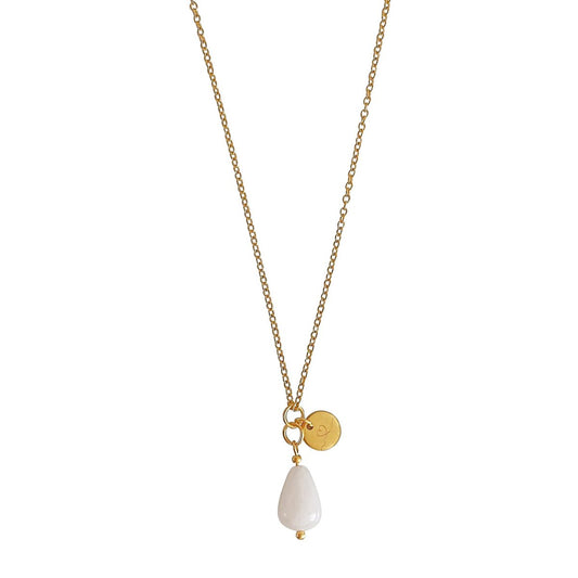 Ketting Jade & Liefdesbedel - Goud