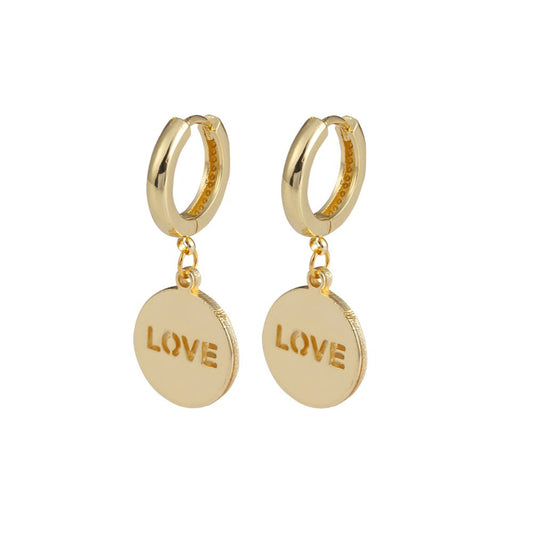 Pendiente Amor Redondo - Oro 14K