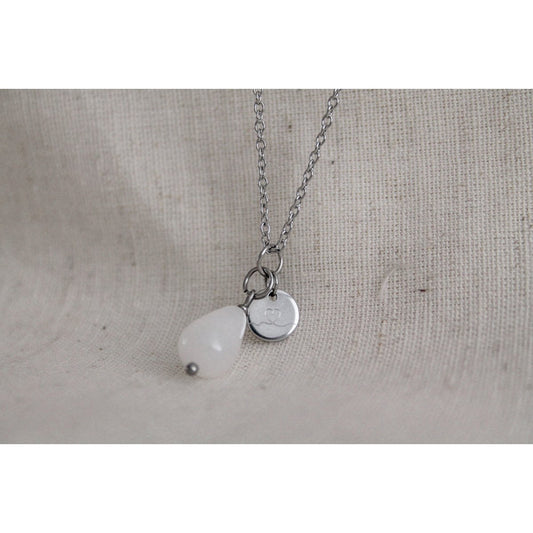 Collar Jade &amp; Charm Amor - Plata