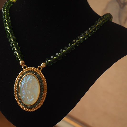 Collar Cool Cristal Verde - Sirena