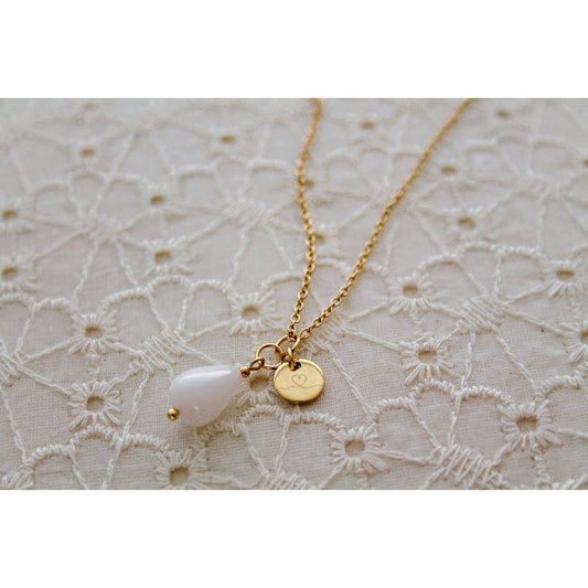 Ketting Jade & Liefdesbedel - Goud