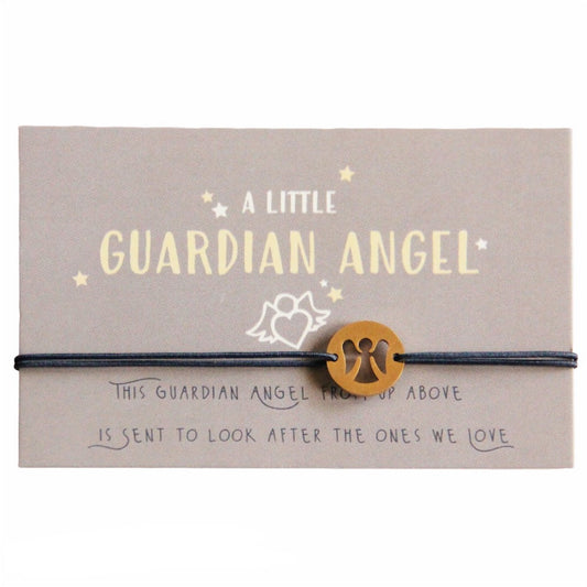 Tarjeta de felicitación "Ángel de la Guarda" con pulsera