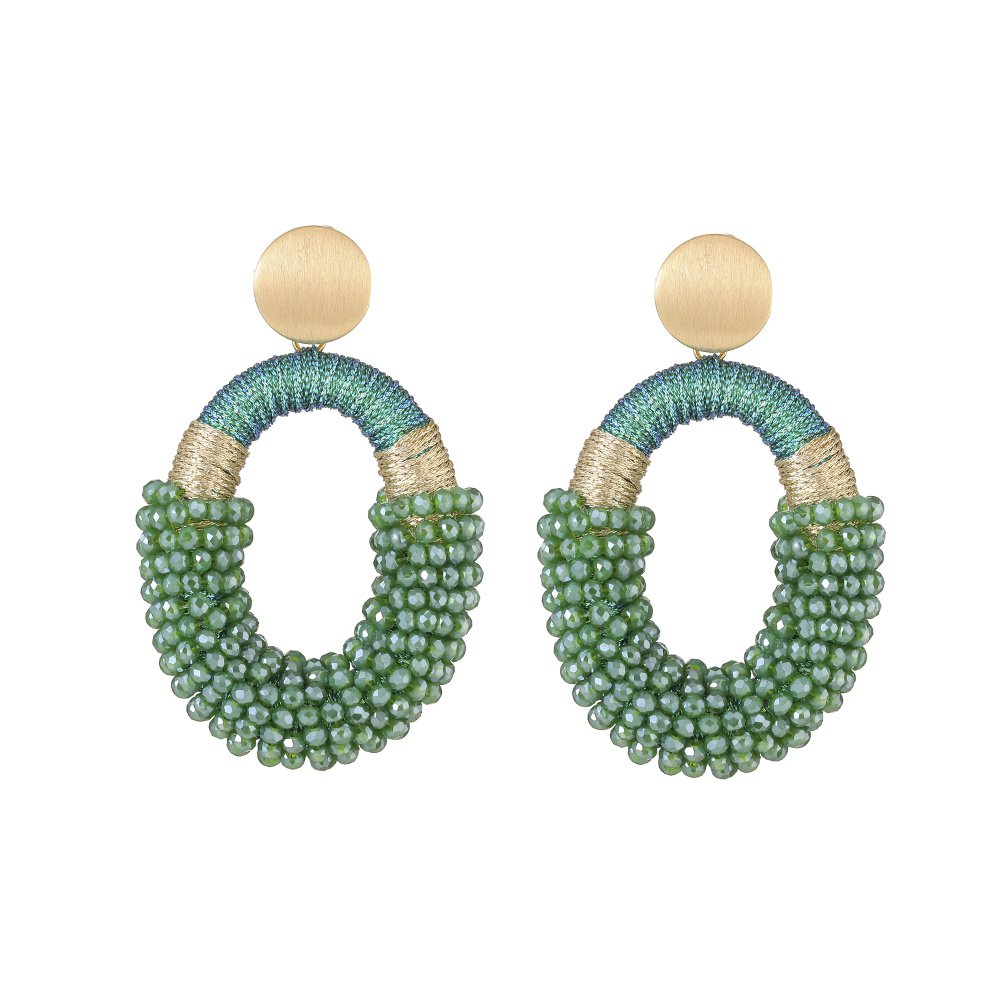 Pendientes de lujo Yves Green: esplendor elegante y encantador - Oro