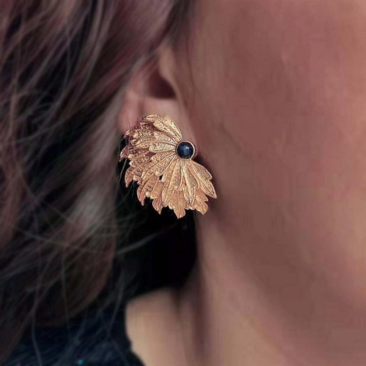 Vintage geïnspireerde Peacock Wings oorbellen