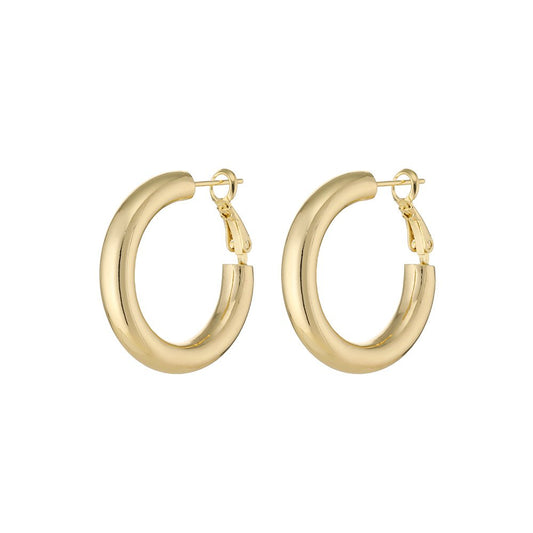 Oorbellen luxe Chunky Hoop S - Goud