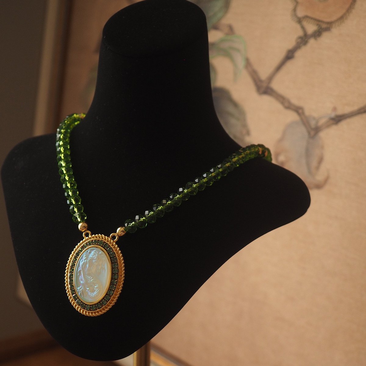 Stoere Groene kristallen Ketting - Zeemeermin