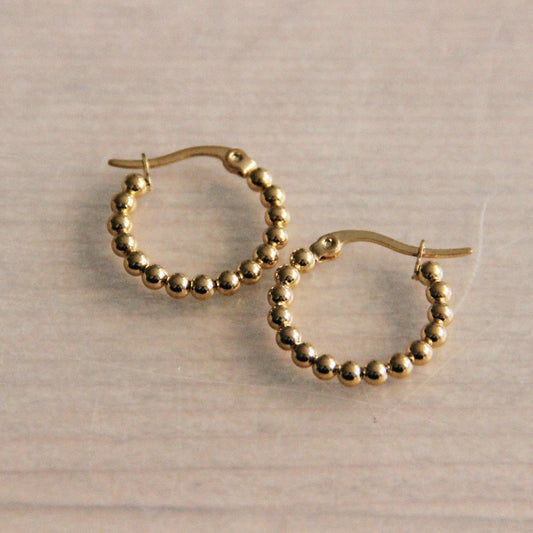 Creool 20mm “Balletjes” – Goud